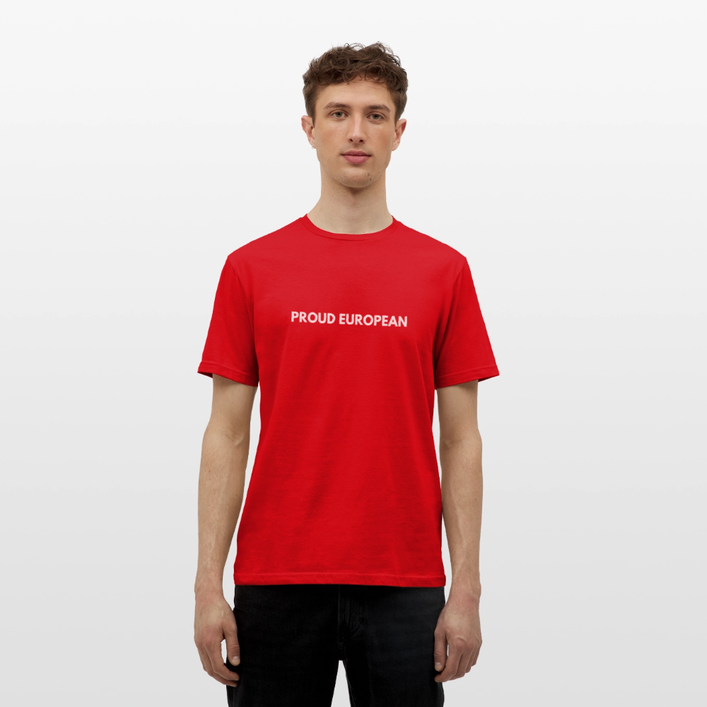 "PROUD EUROPEAN" - Männer T-Shirt - red