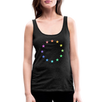 Women’s Premium Tank Top - "12 Stars - LGBTQ" - charcoal grey