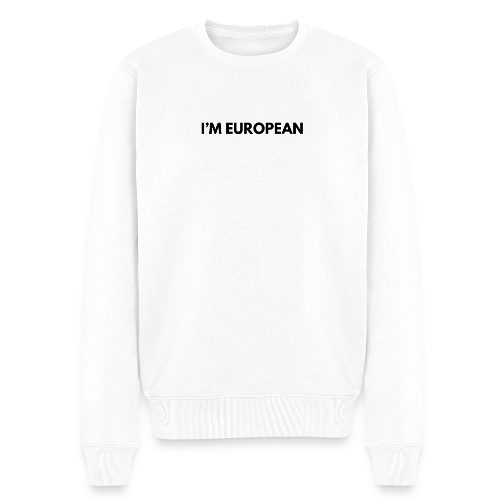 "I'M EUROPEAN" - Männer Premium Pullover - white