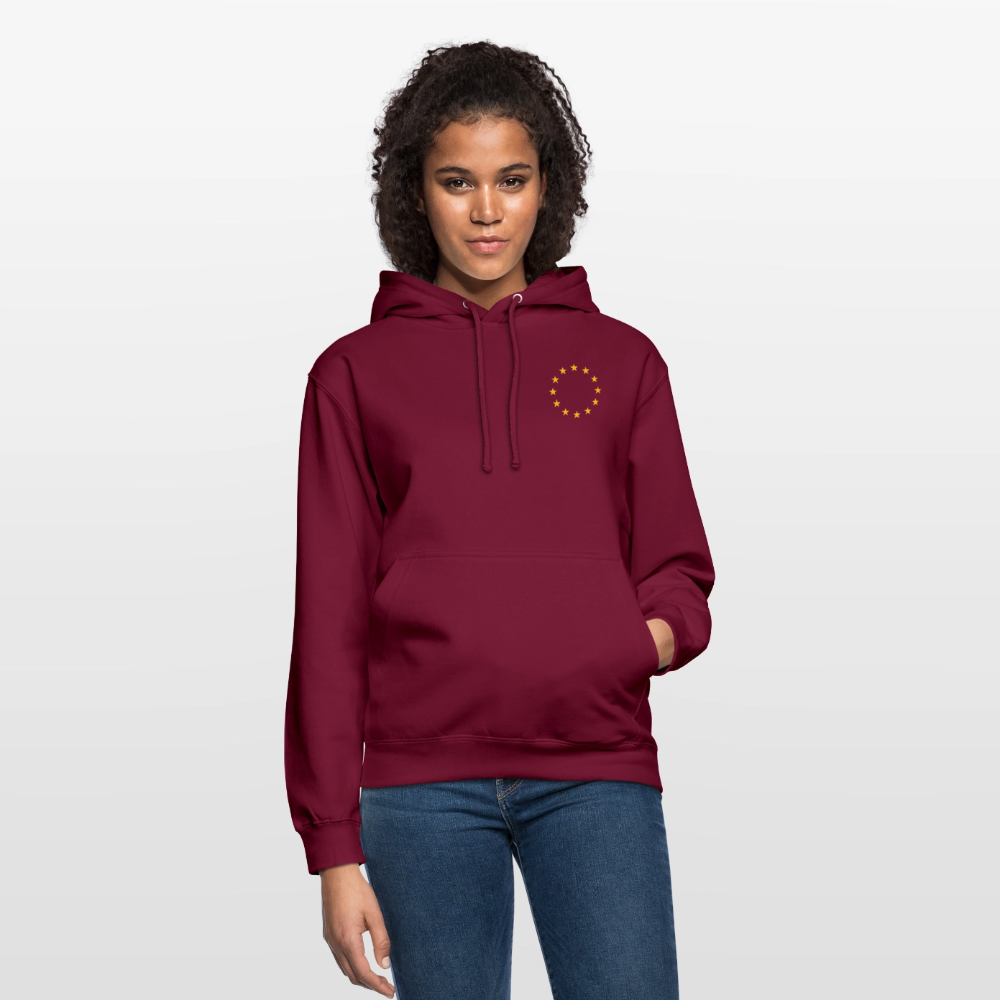 "12-stars-mini" - Unisex Hoodie - bordeaux