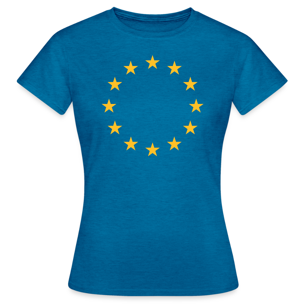 "12-Stars" - Women's T-Shirt - antique blue sapphire heather