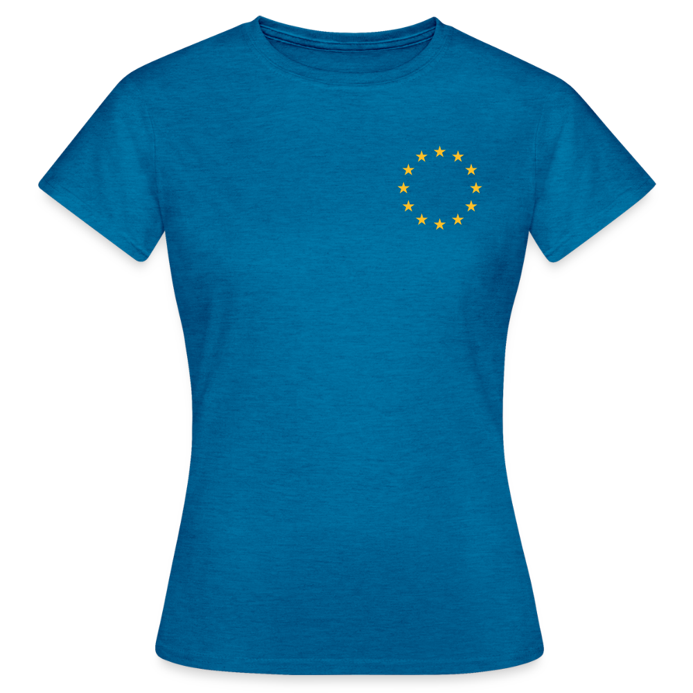 "12-Stars-mini" Frauen T-Shirt - antique blue sapphire heather