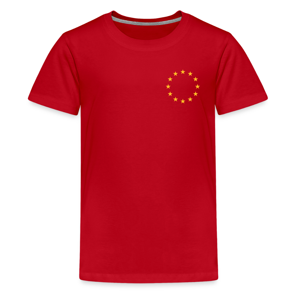 "12-Stars-mini" - Teenager Premium T-Shirt - red
