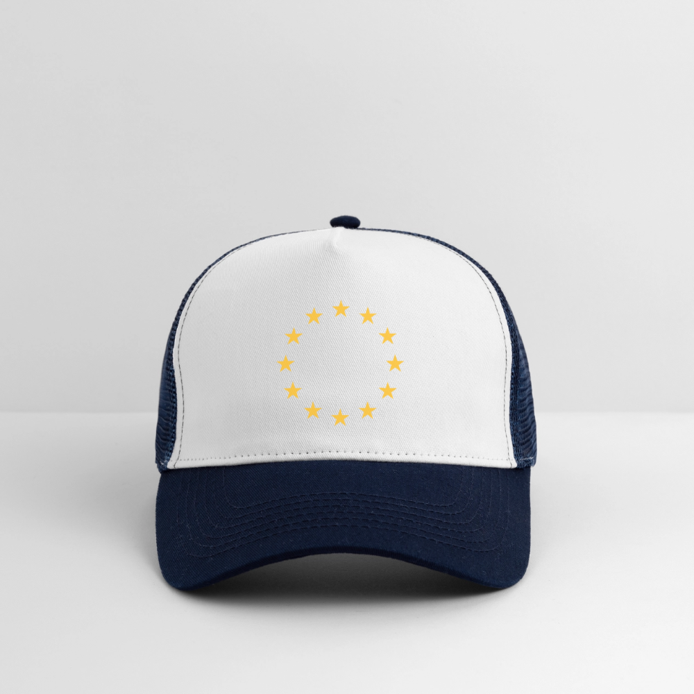 "12-Stars" - Trucker Cap - white/navy