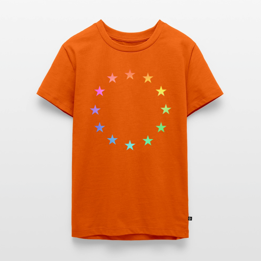 Teenager Premium T-Shirt - "12 Stars - LGBTQ" - orange 