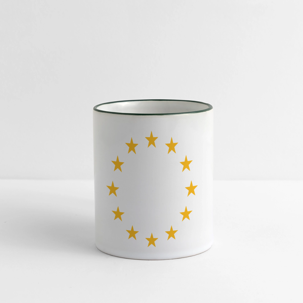 "12-Stars" - Mug - white/dark green