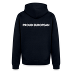 "PROUD EUROPEAN" - Männer Premium Kapuzenjacke - navy