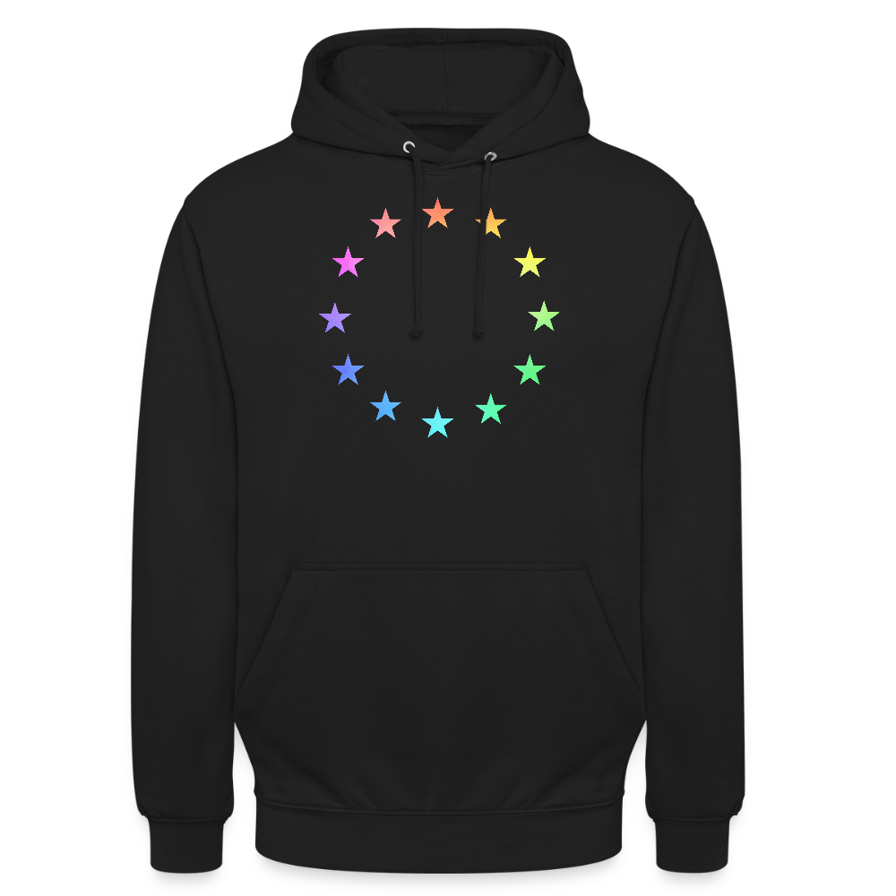 Unisex Hoodie - "12 Stars - LGBTQ" - black