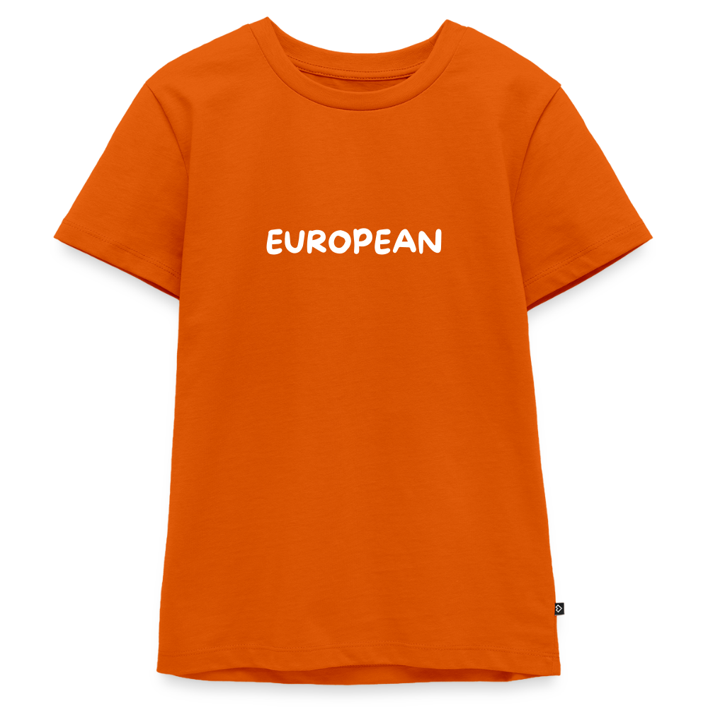 "EUROPEAN" - Teenager Premium T-Shirt - orange 