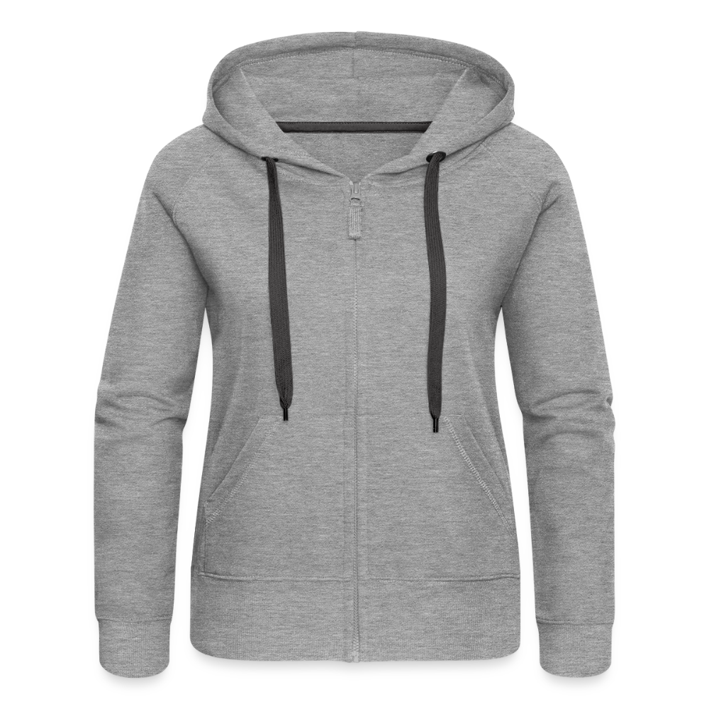 "I'M EUROPEAN" - Frauen Premium Kapuzenjacke - heather grey