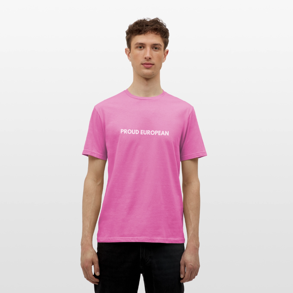 "PROUD EUROPEAN" - Männer T-Shirt - pink