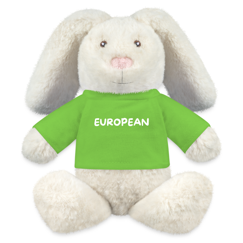 "EUROPEAN" - MiniFeet® RecycelHase® Creme - light green