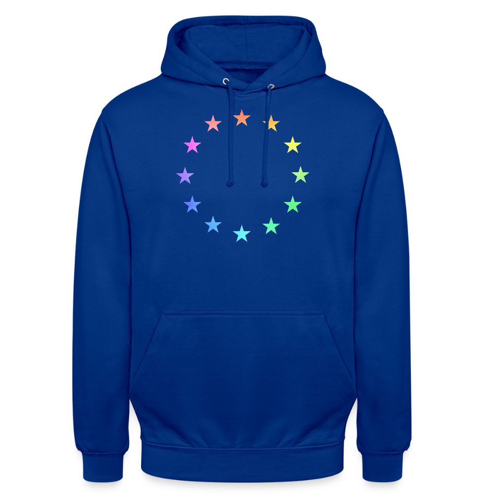 Unisex Hoodie - "12 Stars - LGBTQ" - bright royal