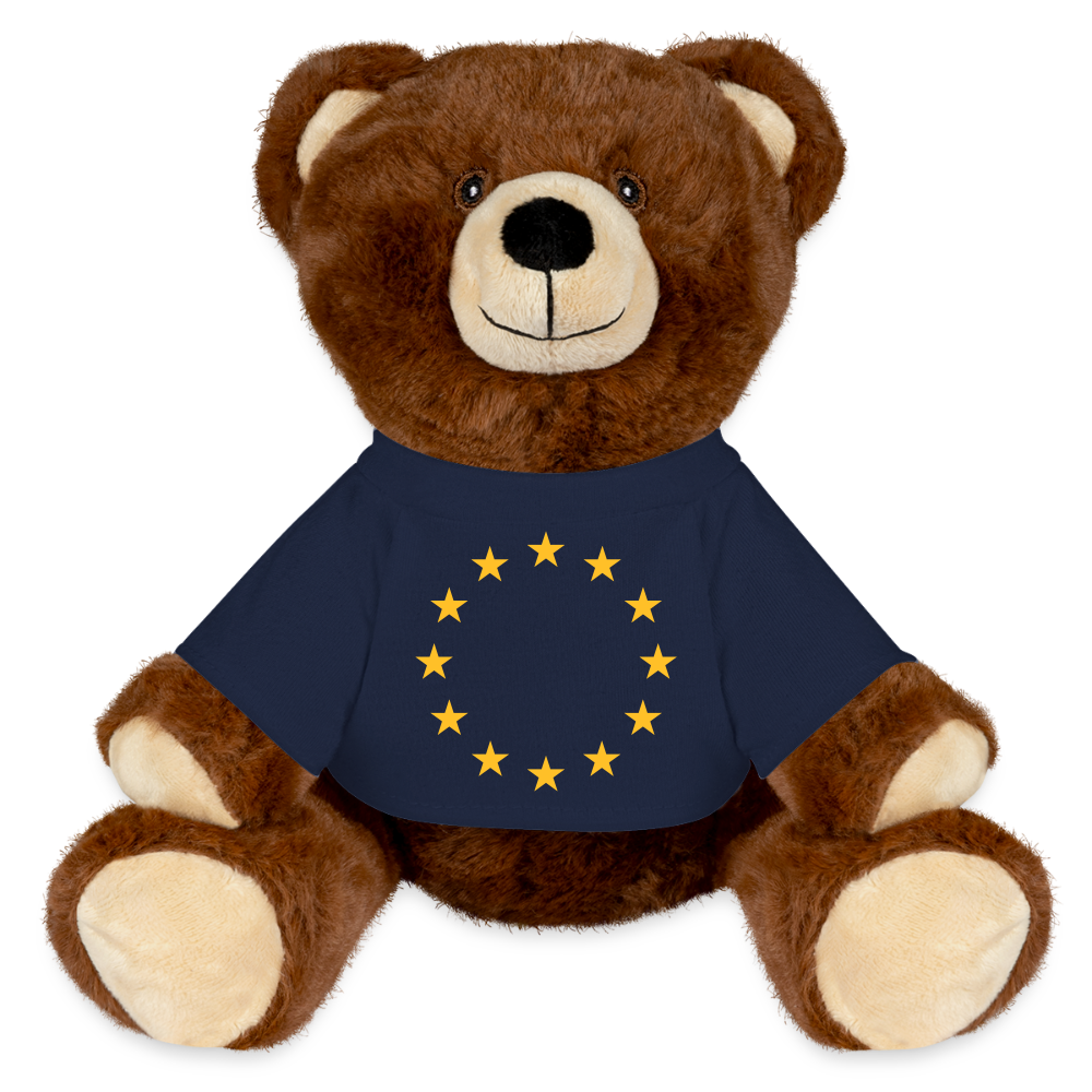 "12-Stars" - MiniFeet® RecycelBär® Teddy Bear Brown - french navy