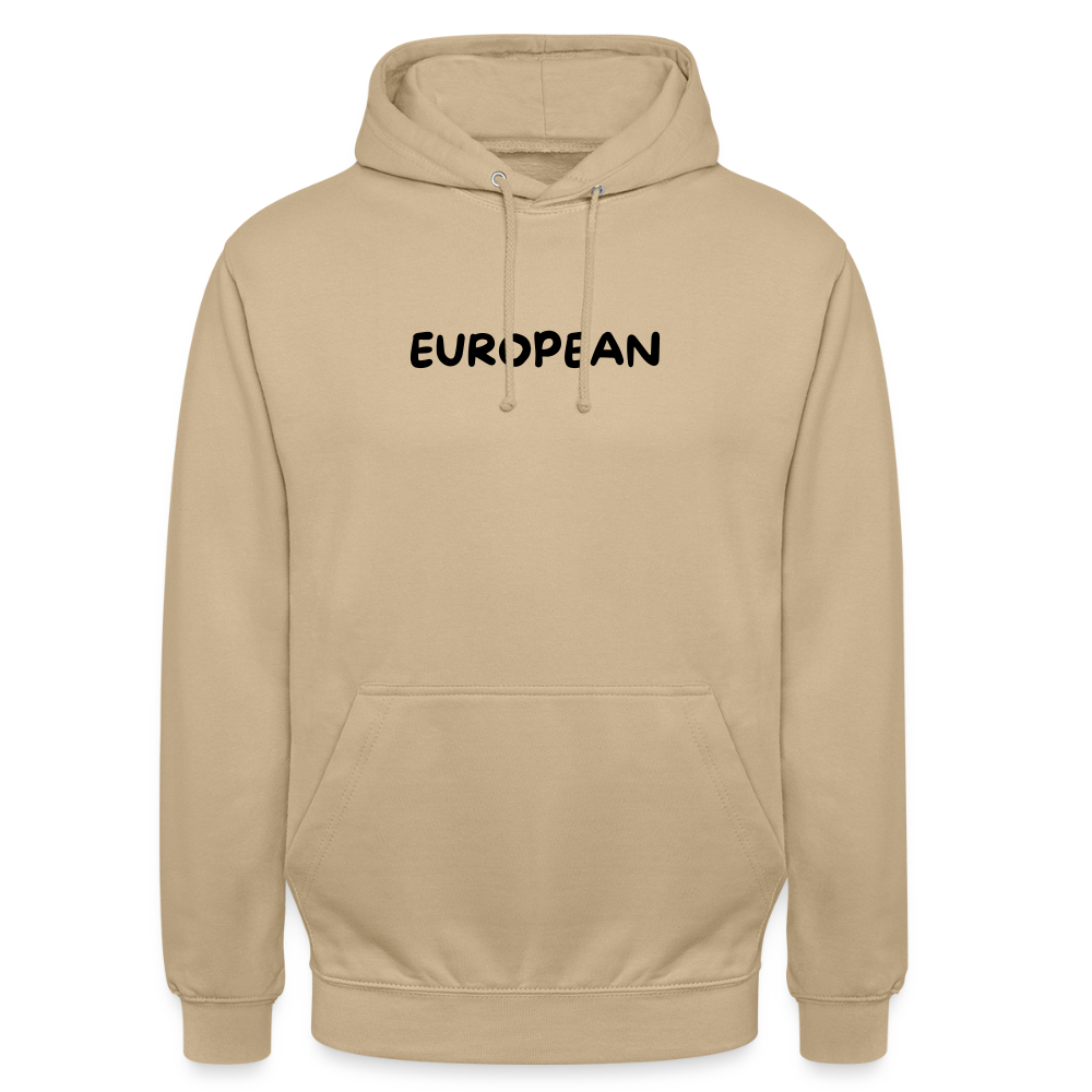 "EUROPEAN" - Unisex Hoodie - beige