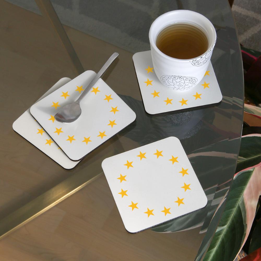 "12-Stars" - Coasters (set of 4) - white