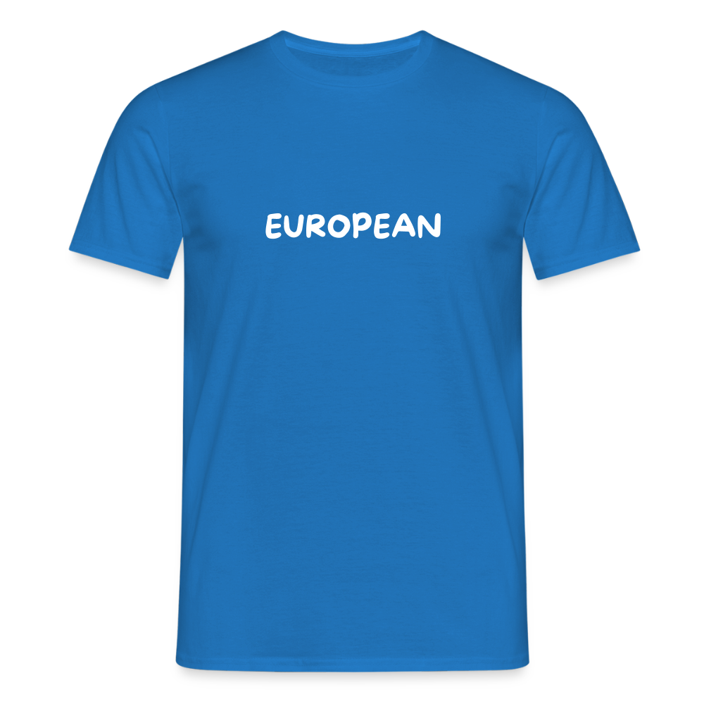 "EUROPEAN" Männer T-Shirt - royal blue