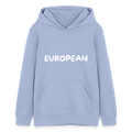 "EUROPEAN" - Stanley/Stella Teenager Bio-Hoodie Mini Cruiser - sky
