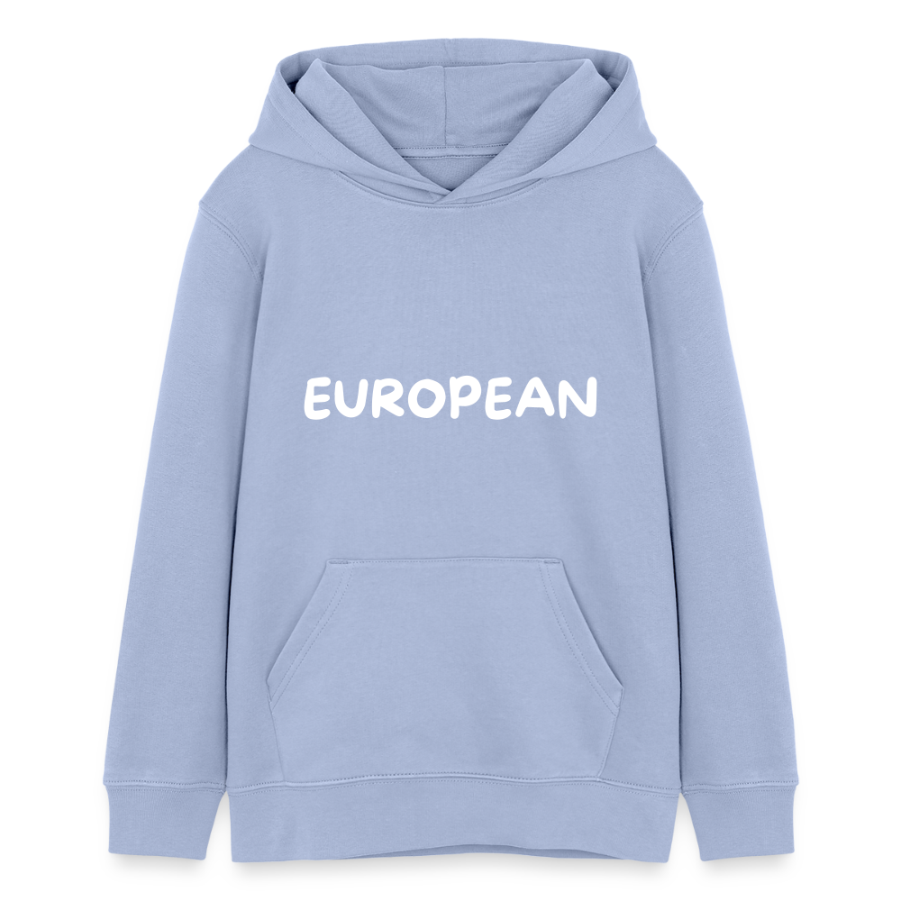 "EUROPEAN" - Stanley/Stella Teenager Bio-Hoodie Mini Cruiser - sky
