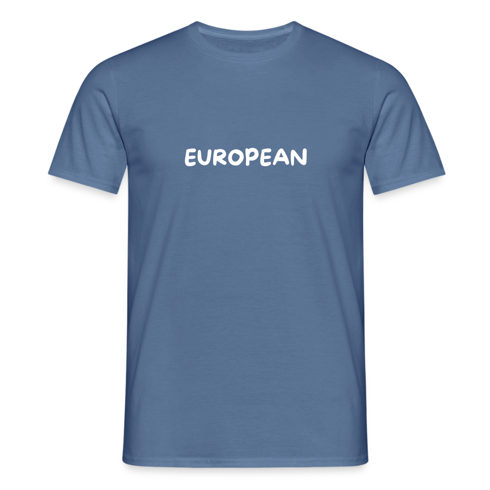"EUROPEAN" Männer T-Shirt - dove blue 