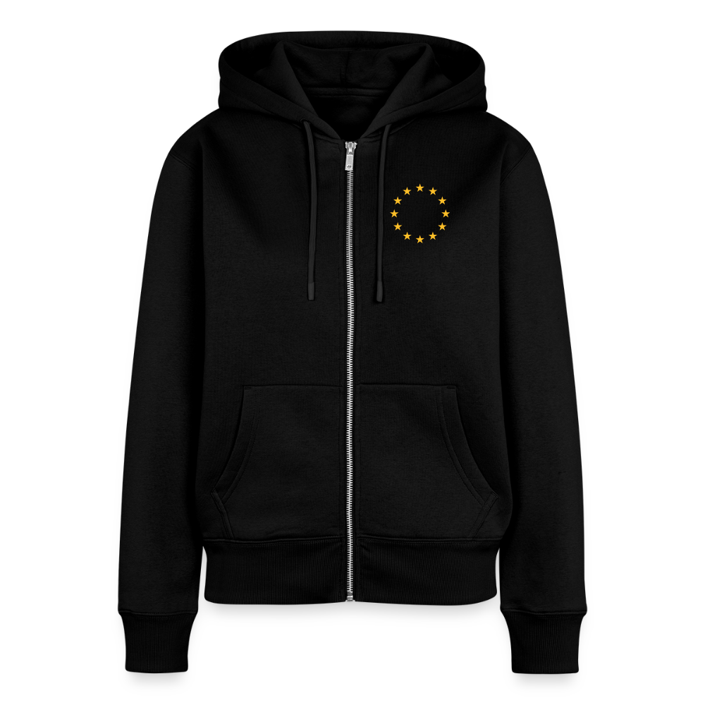 "12-stars-mini" - Frauen Premium Kapuzenjacke - black