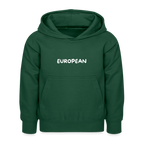 "EUROPEAN" - Kinder Hoodie - bottle green