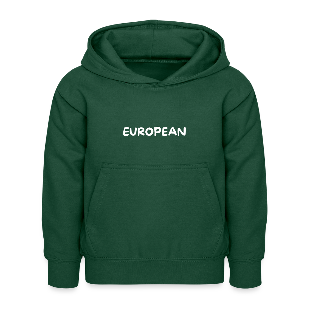 "EUROPEAN" - Kinder Hoodie - bottle green