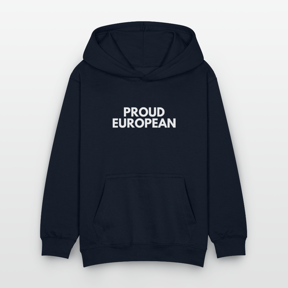 "PROUD EUROPEAN" - Kinder Hoodie - navy