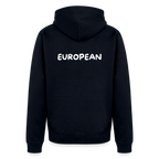 "EUROPEAN" - Männer Premium Kapuzenjacke - navy