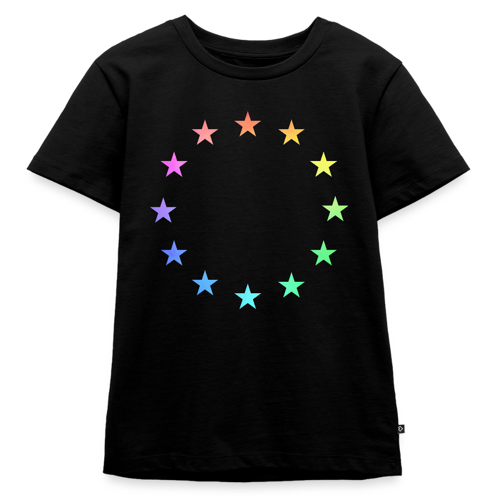 Kids' Premium T-Shirt - "12 Stars - LGBTQ" - black