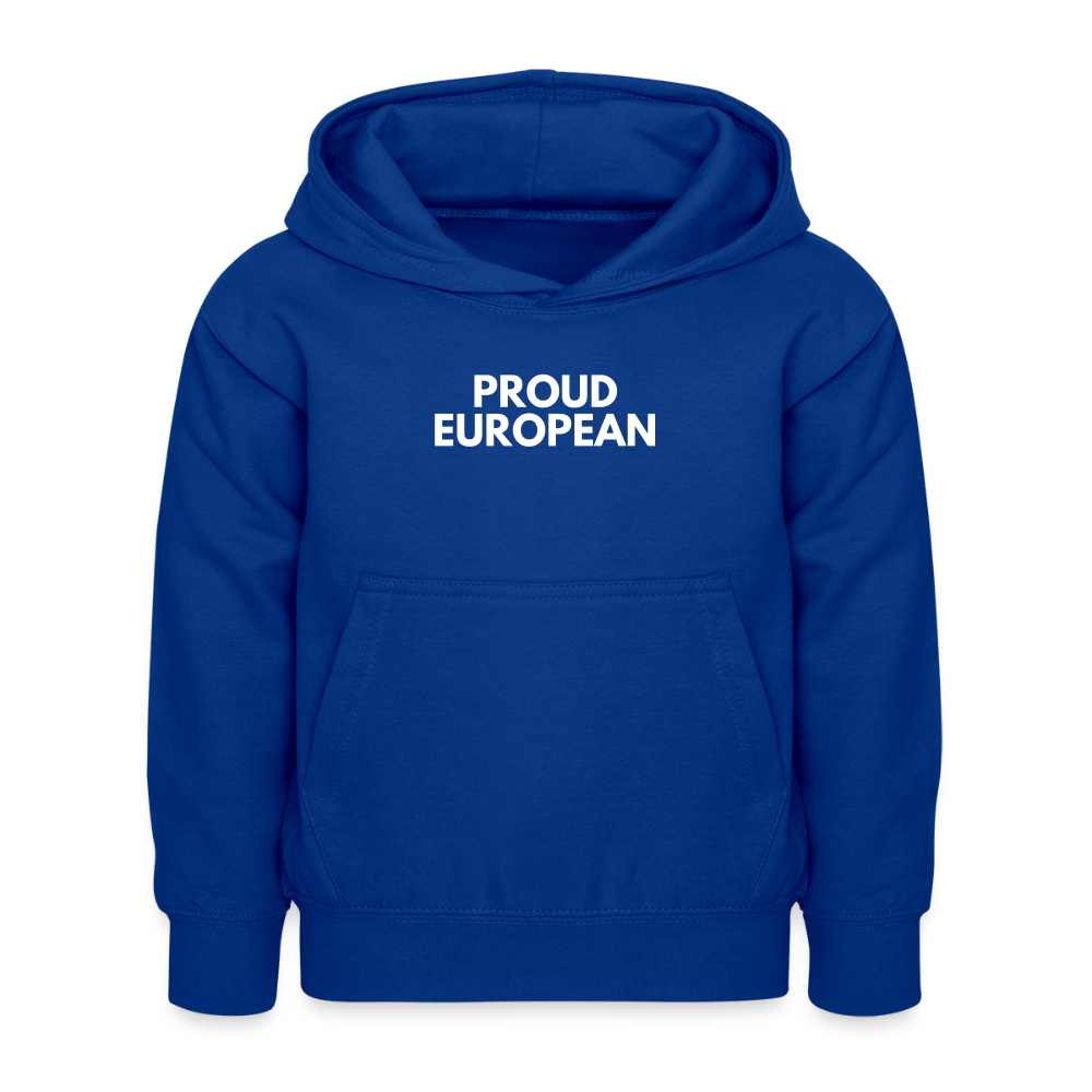 "PROUD EUROPEAN" - Kinder Hoodie - bright royal