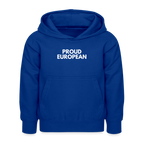 "PROUD EUROPEAN" - Kinder Hoodie - bright royal