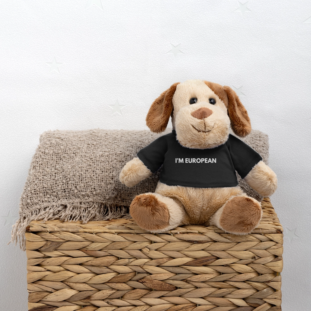 "I'M EUROPEAN" - MiniFeet® Hund Helge - black