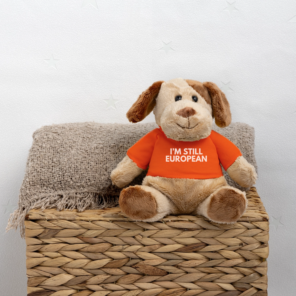 "I'M STILL EUROPEAN" - MiniFeet® Hund Helge - golden orange