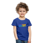 Kids' Premium T-Shirt  - "United in Diversity - LGBTQ" - royal blue