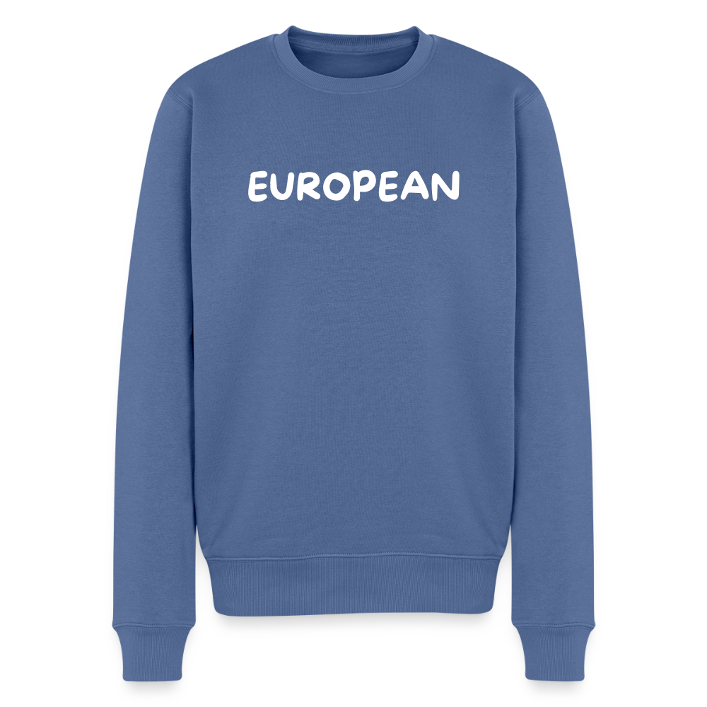 "EUROPEAN" - Männer Premium Pullover - stone blue