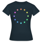 Women's T-Shirt - "12 Stars - LGBTQ" - navy
