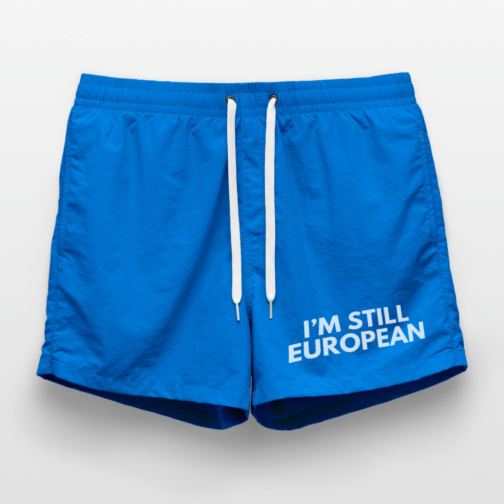 "I'M STILL EUROPEAN" - Badeshorts - cobalt blue