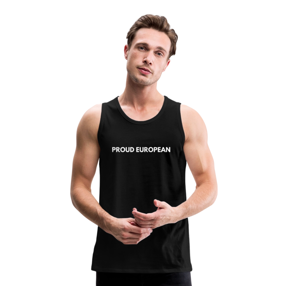 "PROUD EUROPEAN" - Männer Premium Tank Top - black