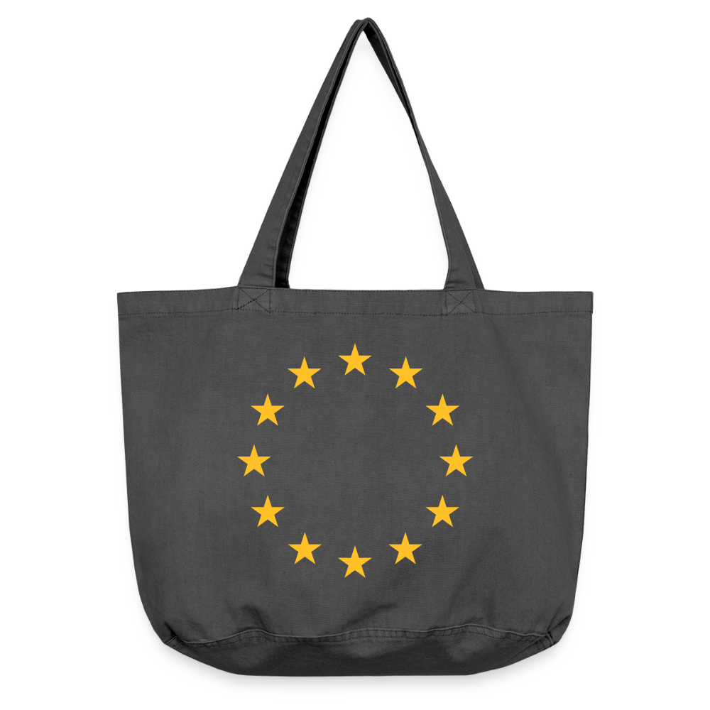 "12-Stars" - Vintage-washed Shopper - vintage black