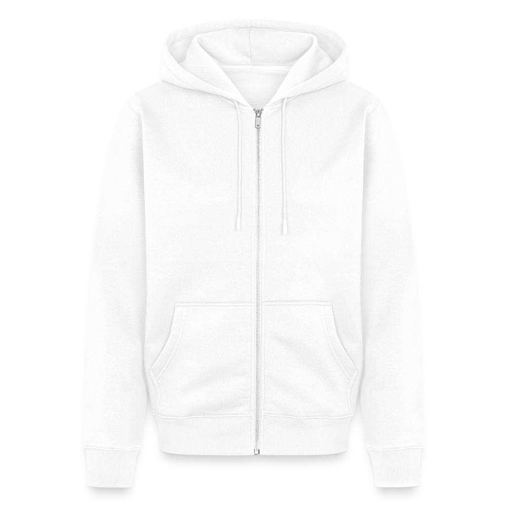 Men's Premium Hooded Jacket - "United in Diversity - LGBTQ" - white